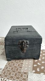 Aura Peeperkorn houten kistje met spiegel en messing box, Huis en Inrichting, Woonaccessoires | Overige, Ophalen of Verzenden