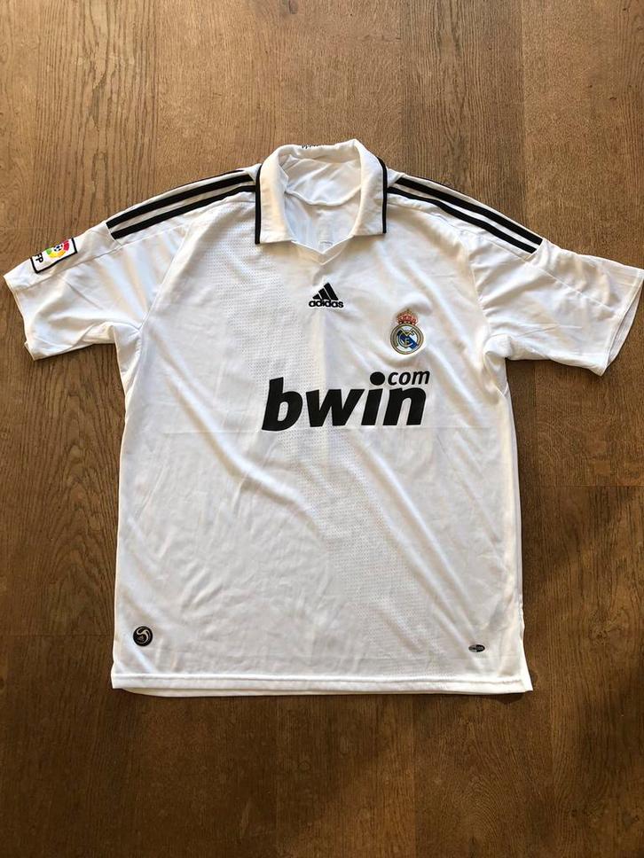 Shirt Rafael van der Vaart Real Madrid met naam en rugnummer, Sport en Fitness, Voetbal, Gebruikt, Shirt, Maat XL, Ophalen of Verzenden
