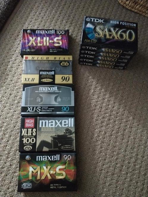 Nieuwe Maxell TDK cassettebandjes, Cd's en Dvd's, Cassettebandjes, Zo goed als nieuw, Overige genres, 2 t/m 25 bandjes, Ophalen of Verzenden