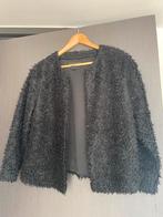 Zwart gevoerd teddy jasje H&M maat 44 zgan, Kleding | Dames, Jasjes, Kostuums en Pakken, Ophalen of Verzenden, Zo goed als nieuw