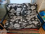 IKEA LILLBERG bank - Zwart/Wit Bloemen, Huis en Inrichting, Banken | Sofa's en Chaises Longues, Ophalen, Gebruikt, Tweepersoons