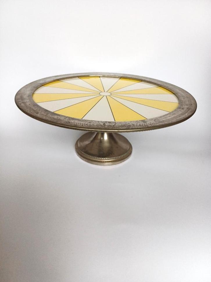 art deco taartschotel op voet, 1920-'40, genummerd, Antiek en Kunst, Antiek | Keramiek en Aardewerk, Ophalen of Verzenden