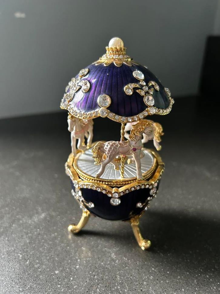 Faberge muziekcarroussel, Antiek en Kunst, Curiosa en Brocante, Ophalen