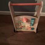 Loopkar met blokken, Kinderen en Baby's, Ophalen of Verzenden, Zo goed als nieuw, Duw- of Trekspeelgoed