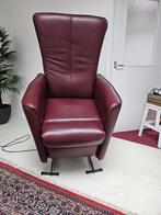Sta-op Stoel. Bordeaux’. Niet voor lange mensen,, Huis en Inrichting, Fauteuils, Ophalen of Verzenden, Gebruikt, Leer, 75 tot 100 cm