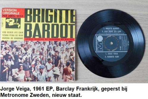 JORGE VEIGA, EP uit 1961, Carnaval de Rio, Zweedse persing, Cd's en Dvd's, Vinyl | Wereldmuziek, Zo goed als nieuw, Overige formaten