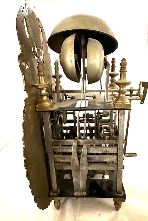 Franse lantaarnklok met drie bellen ., Antiek en Kunst, Antiek | Klokken, Ophalen