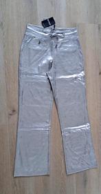 Mi Piace  suedine broek straight Kleur: silver maat: M, Kleding | Dames, Broeken en Pantalons, Maat 38/40 (M), Nieuw, Ophalen of Verzenden