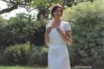 Jesus peiro trouwjurk met bolero, Ophalen, Zo goed als nieuw, Wit, Trouwjurk