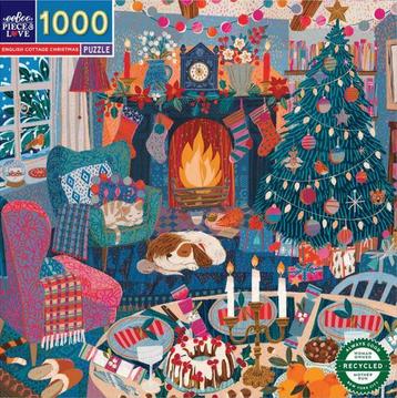 eeBoo - English Cottage Christmas - 1000 stukjes beschikbaar voor biedingen