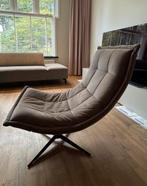 Te koop bruine fauteuil, Huis en Inrichting, Ophalen, Gebruikt, 75 tot 100 cm, Stof