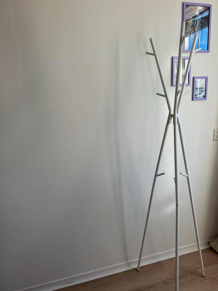 Sterke Witte Kapstok - Stijlvol & Functioneel, Huis en Inrichting, Woonaccessoires | Kapstokken, Zo goed als nieuw, Staande kapstok