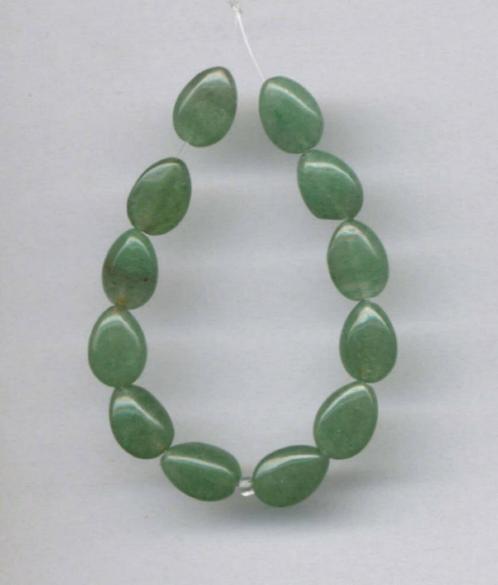 edelstenen 12 Aventurijnstenen 8 x 6 mm top sieraden, Sieraden, Tassen en Uiterlijk, Edelstenen, Zo goed als nieuw, Ophalen of Verzenden