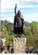 Ansichtkaart	Winchester (Engeland)	King Alfred	standbeeld, Verzamelen, Ansichtkaarten | Buitenland, Gelopen, Engeland, Verzenden
