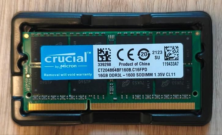 DDR3L 16GB 1600Mhz Sodimm(enkele module), Computers en Software, RAM geheugen, Nieuw, Laptop, 16 GB, DDR3, Ophalen of Verzenden