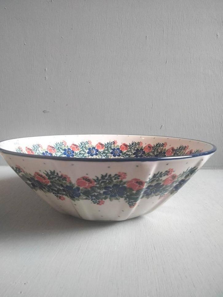 Opdekschaal fruitschaal serveerschaal Bunzlau, Huis en Inrichting, Keuken | Servies, Nieuw, Schaal of Schalen, Overige stijlen