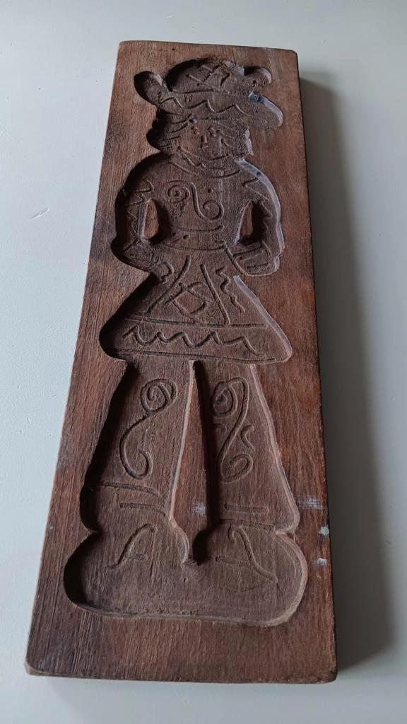 Speculaasplank grote pop., Antiek en Kunst, Antiek | Keukenbenodigdheden, Ophalen of Verzenden