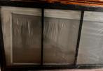 Zwarte staal look deur (hout) met helder glas NIEUW stomp, Nieuw, Glas, Ophalen, Binnendeur