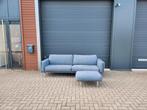 Leolux - Bellice 2,5 zitsbank + poef, Huis en Inrichting, Ophalen of Verzenden, Zo goed als nieuw, Stof