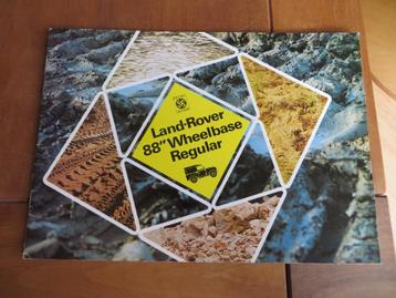Folder Land Rover 88 benzine, diesel 1974 beschikbaar voor biedingen