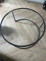 Glazen Salontafel, Huis en Inrichting, Ophalen, Rond, 50 tot 100 cm, Zo goed als nieuw