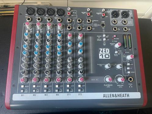 Allen Heath Zed 10 Six-channel mixer / mengpaneel, Muziek en Instrumenten, Mengpanelen, Zo goed als nieuw, 5 tot 10 kanalen, Microfooningang