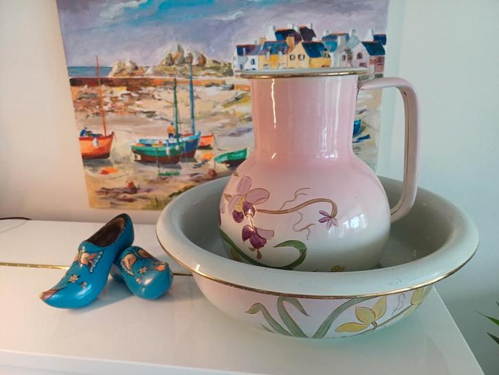 Pastel Lampetset: Rose & Groen, Antiek en Kunst, Curiosa en Brocante, Ophalen of Verzenden