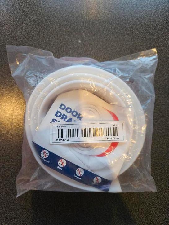 Tochtrubber Kleef Deur PVC Wit - Nieuw, Huis en Inrichting, Woonaccessoires | Deurstoppers, Nieuw, Ophalen of Verzenden