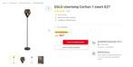 EGLO vloerlamp Carlton, Huis en Inrichting, Lampen | Vloerlampen, Ophalen, Zo goed als nieuw, Metaal, 150 tot 200 cm