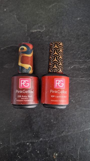 Pink Gellac - Lipstick Red & Ruby Red beschikbaar voor biedingen