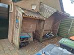 Overkapping tuinspul / voorraad houthok etc., Tuin en Terras, Bergingen en Tuinkasten, Ophalen, Zo goed als nieuw, Hout, Overige typen