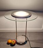 Tafellamp dimbaar, vintage, Massive België, glas met chroom, Ophalen of Verzenden, Glas, Minder dan 50 cm