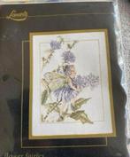 BORDUURPAKKET LANARTE VINTAGE FLOWER FAIRY, Hobby en Vrije tijd, Borduren en Borduurmachines, Verzenden, Nieuw, Handborduren, Borduurpakket