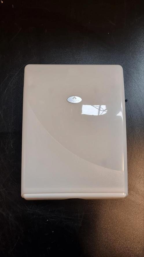 Pearl White Handdoekdispenser – Stijlvol & Hygiënisch, Doe-het-zelf en Verbouw, Sanitair, Zo goed als nieuw, Ophalen of Verzenden