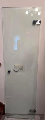 Hardglazen Douchedeur - Perfect voor uw badkamer!, Doe-het-zelf en Verbouw, Ophalen, Gebruikt, Minder dan 80 cm, Binnendeur
