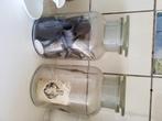 Brocante glazen potten, Ophalen of Verzenden, Gebruikt