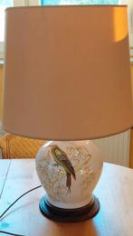 Keramische Tafellamp met Vogel, made in Italy, Huis en Inrichting, Lampen | Vloerlampen, Ophalen, Hout, Minder dan 100 cm