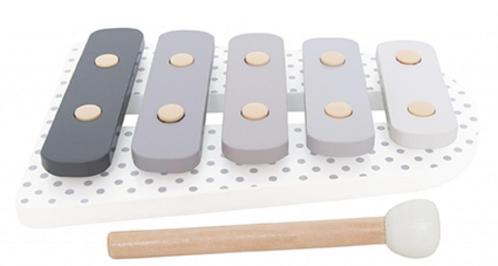 Houten xylofoon grijs/wit JaBaDaBaDo, Kinderen en Baby's, Kraamcadeaus en Geboorteborden, Nieuw, Kraamcadeau, Ophalen of Verzenden