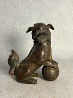 Foo dog wierookbrander China / Japan brons, Ophalen of Verzenden, Gebruikt, Religie