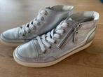 Paul Green Sneakers Zilver Leer - Maat 37,5, Overige kleuren, Ophalen of Verzenden, Paul Green, Sneakers of Gympen