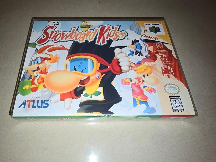 Snowboard Kids N64 Game Case (2), Spelcomputers en Games, Games | Nintendo 64, Zo goed als nieuw, Sport, 1 speler, Vanaf 3 jaar
