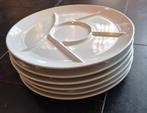 6 stuks, gourmet borden met verdeling, 27cm, Nieuw, Ophalen of Verzenden, Bord(en), Effen