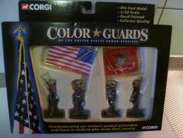 Corgi Color Guards States Marine Corps 4 figuurtjes in doos beschikbaar voor biedingen