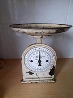 VINTAGE METALEN KEUKENWEEGSCHAAL., Ophalen