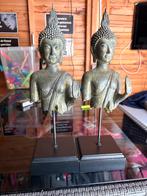 2 Boeddhabeelden Shakyamuni op voet, Ophalen of Verzenden, Gebruikt