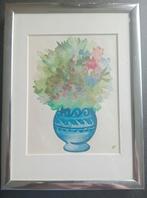 Aquarel Stilleven aquarel met bloemen, Verzenden