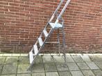 Aluminium huishoudtrap, Doe-het-zelf en Verbouw, Ladders en Trappen, Ophalen, Gebruikt, Trap, Opvouwbaar of Inschuifbaar