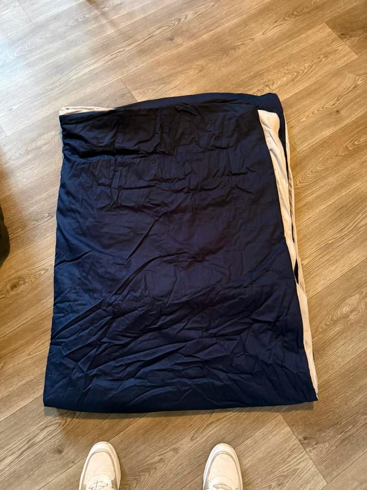Zwaarte deken, Huis en Inrichting, Slaapkamer | Beddengoed, Zo goed als nieuw, Deken of Dekbed, Eenpersoons, Blauw, Ophalen