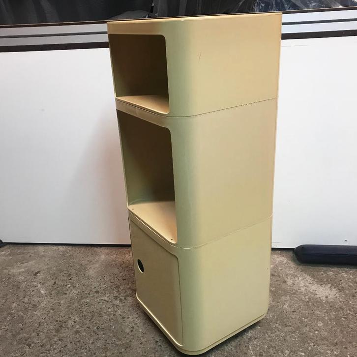 Anna Castelli trolley Kartell Componibili 4979 wit, Huis en Inrichting, Slaapkamer | Nachtkastjes, Gebruikt, 70 cm of meer, Minder dan 45 cm