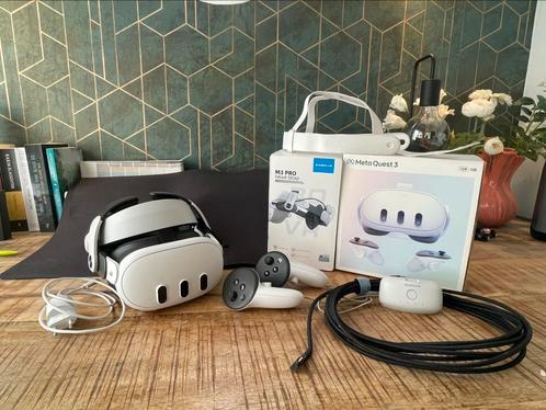 Oculus quest 3 128 GB, Spelcomputers en Games, Virtual Reality, Zo goed als nieuw, Overige platformen, VR-bril, Ophalen of Verzenden
